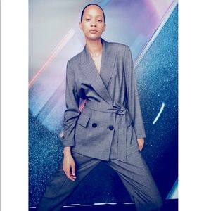 Zara set belted wrap BLAZER and PANT
